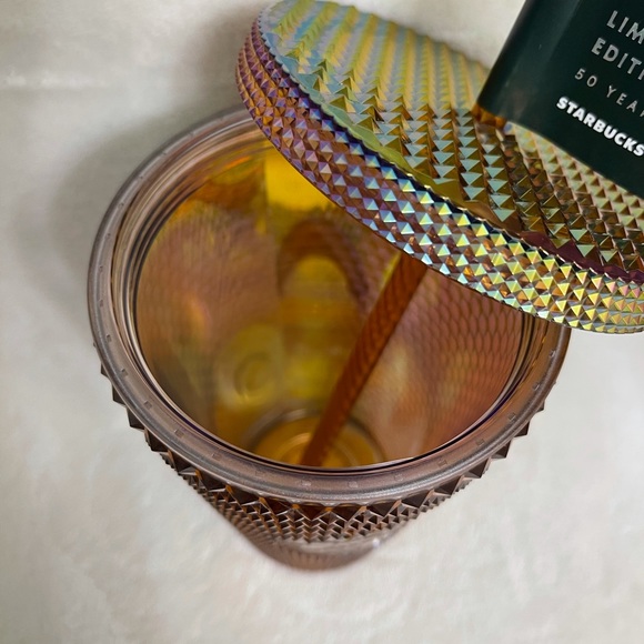 2 Starbucks Grande Studded Iridescent Tumblers - Picture 6 of 6